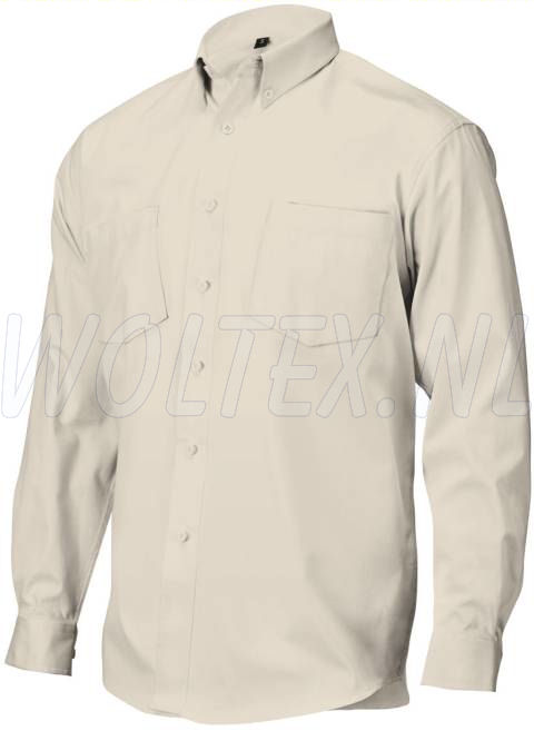 ROM88 Shirts MO715 Lange mouw- knoopsluiting Katoen beige(beige)